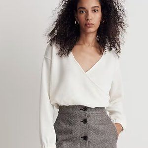 NWT Ottoman Knit Wrap Top